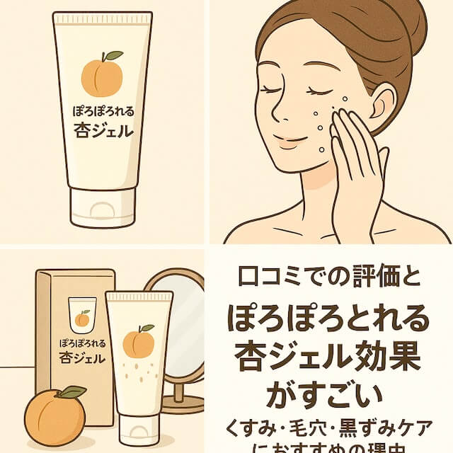 ぽろぽろとれる杏ジェル効果を検証！首元・目元・肘まで全身ケア